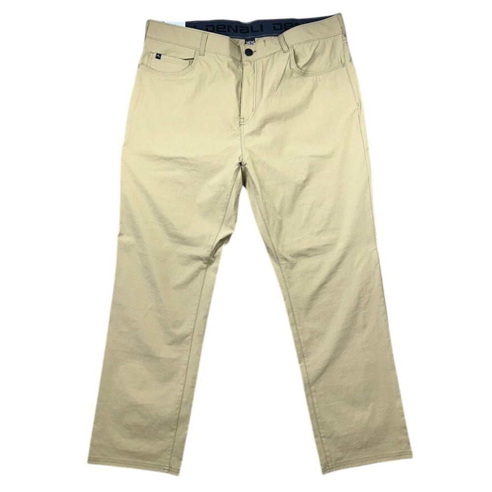 NWT Denali Trent Travel Pants Mens 38x30 Tan Beige Stretch Nylon Outdoor Hiking
